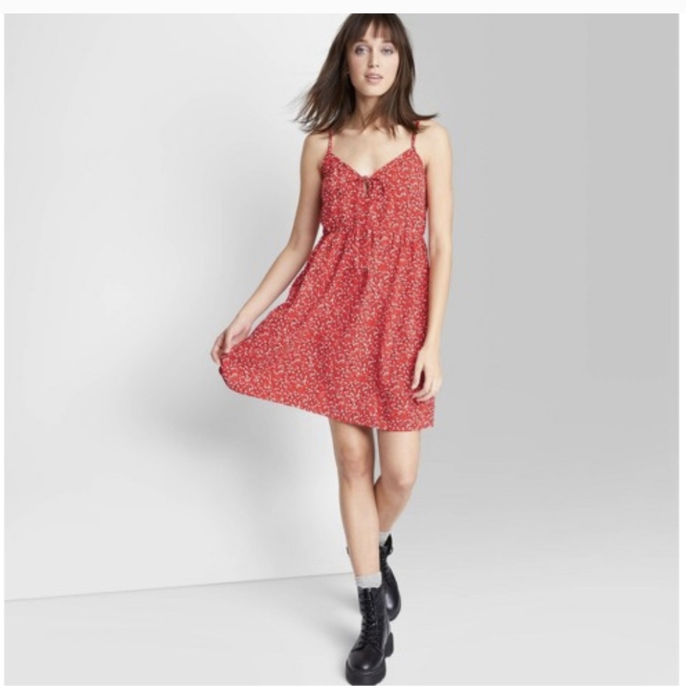 Wild Fable red floral sundress size XL